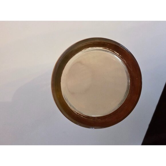 Vintage Jeanette Peach Marigold Tall Ribbed Canival Glass Tumblers Set Of 2 - Picture 4 of 4